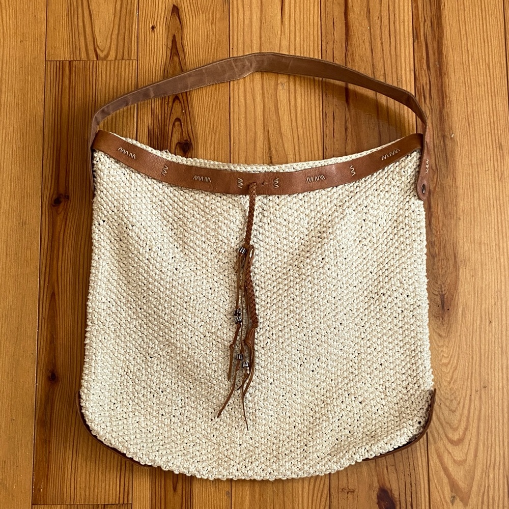 Lucky Brand Woven Large Shoulder Slouch Bag